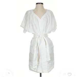 Weekend Max Mara White Mini Linen Dress